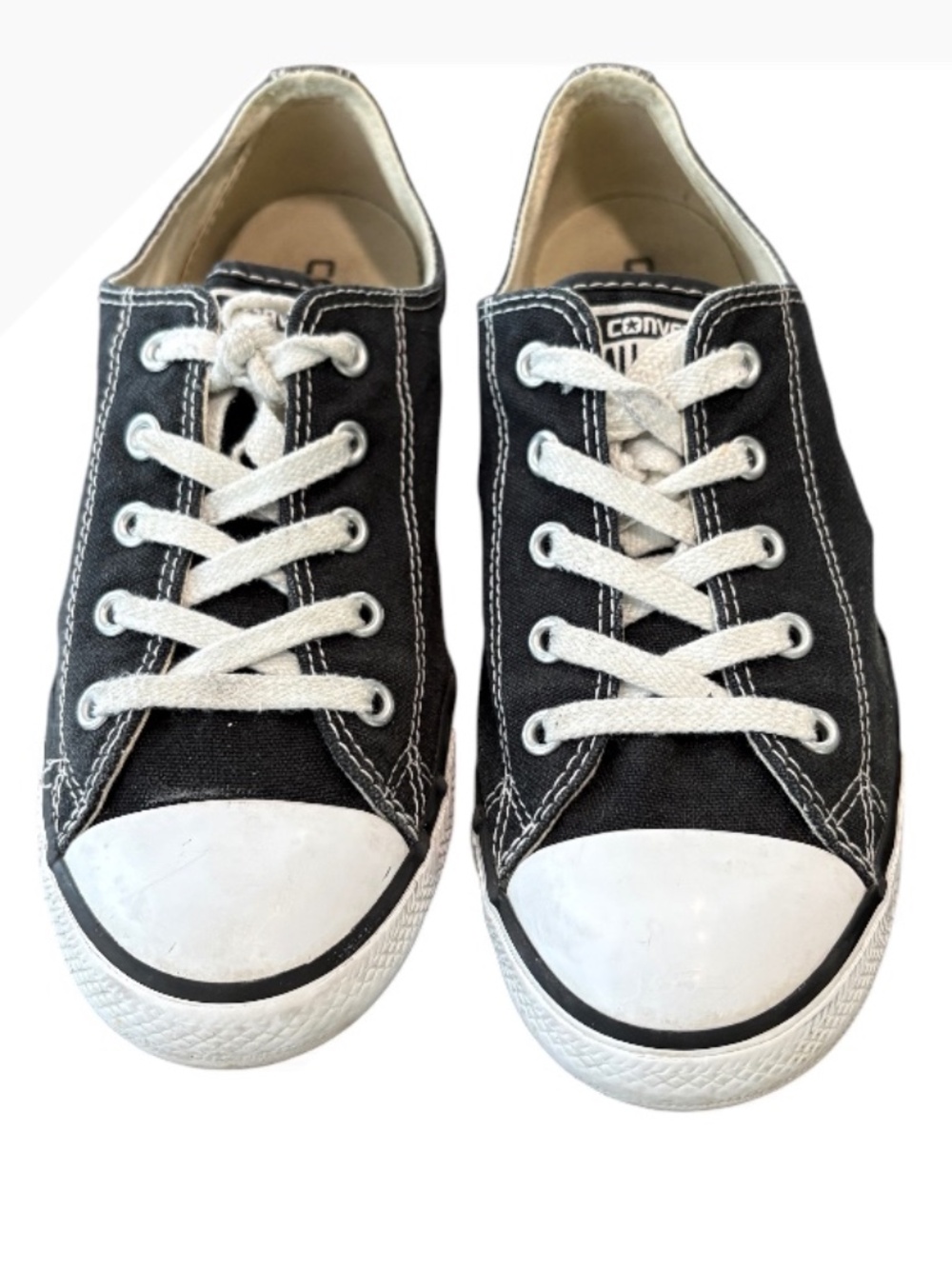 Converse Chuck Taylor All Star Dainty Ox Black Low Top Sneakers Size 8